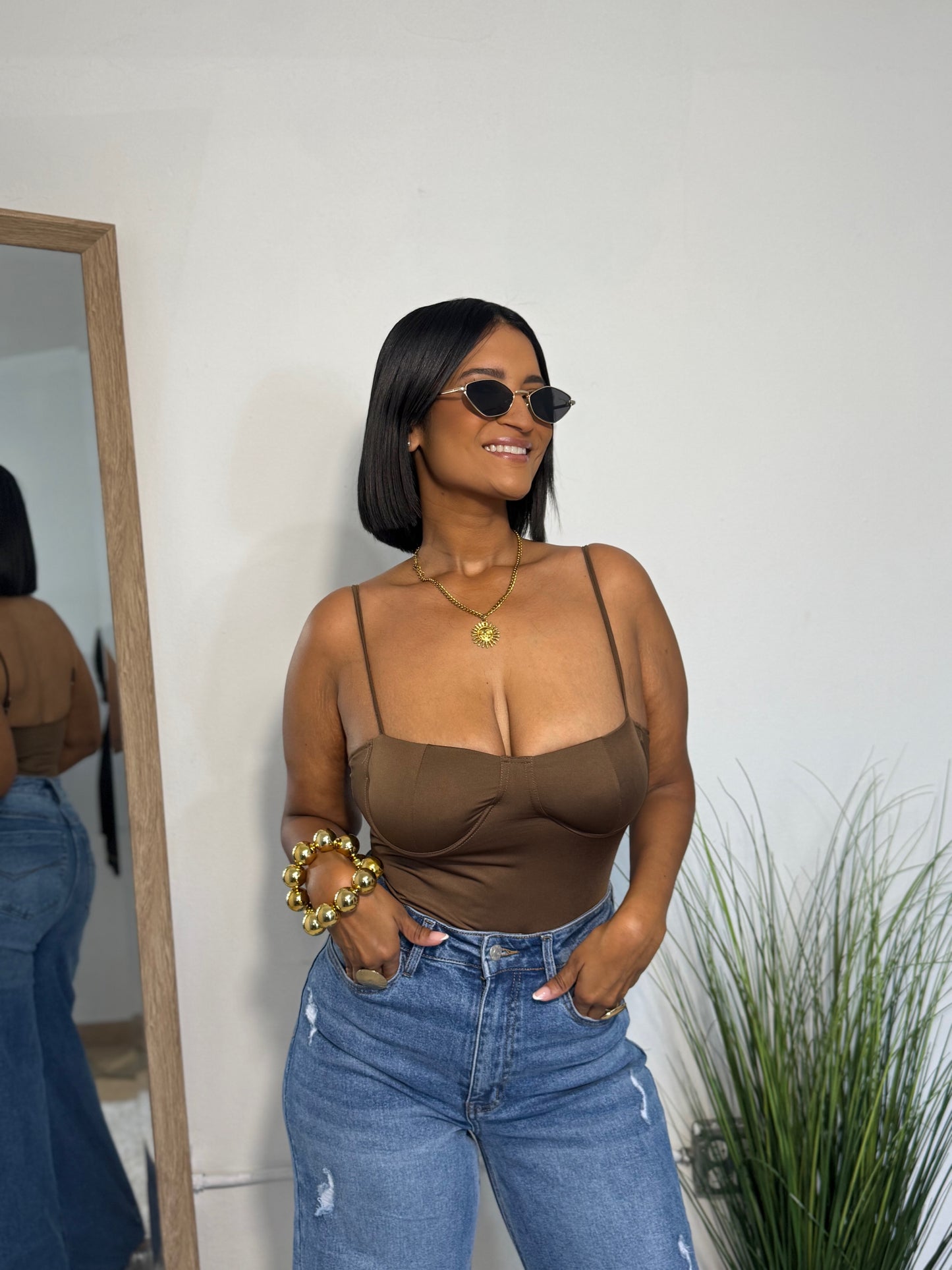 Coffee & Olive Bodysuit