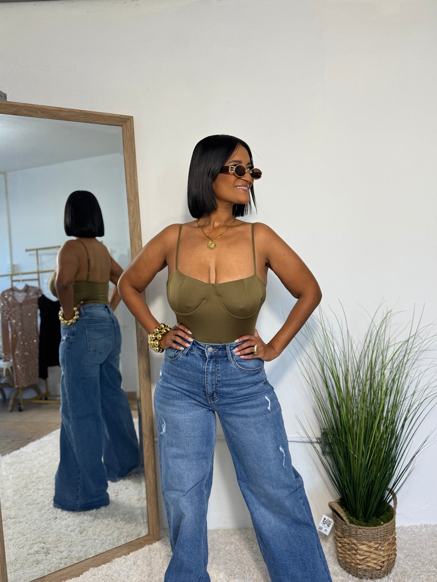 Coffee & Olive Bodysuit