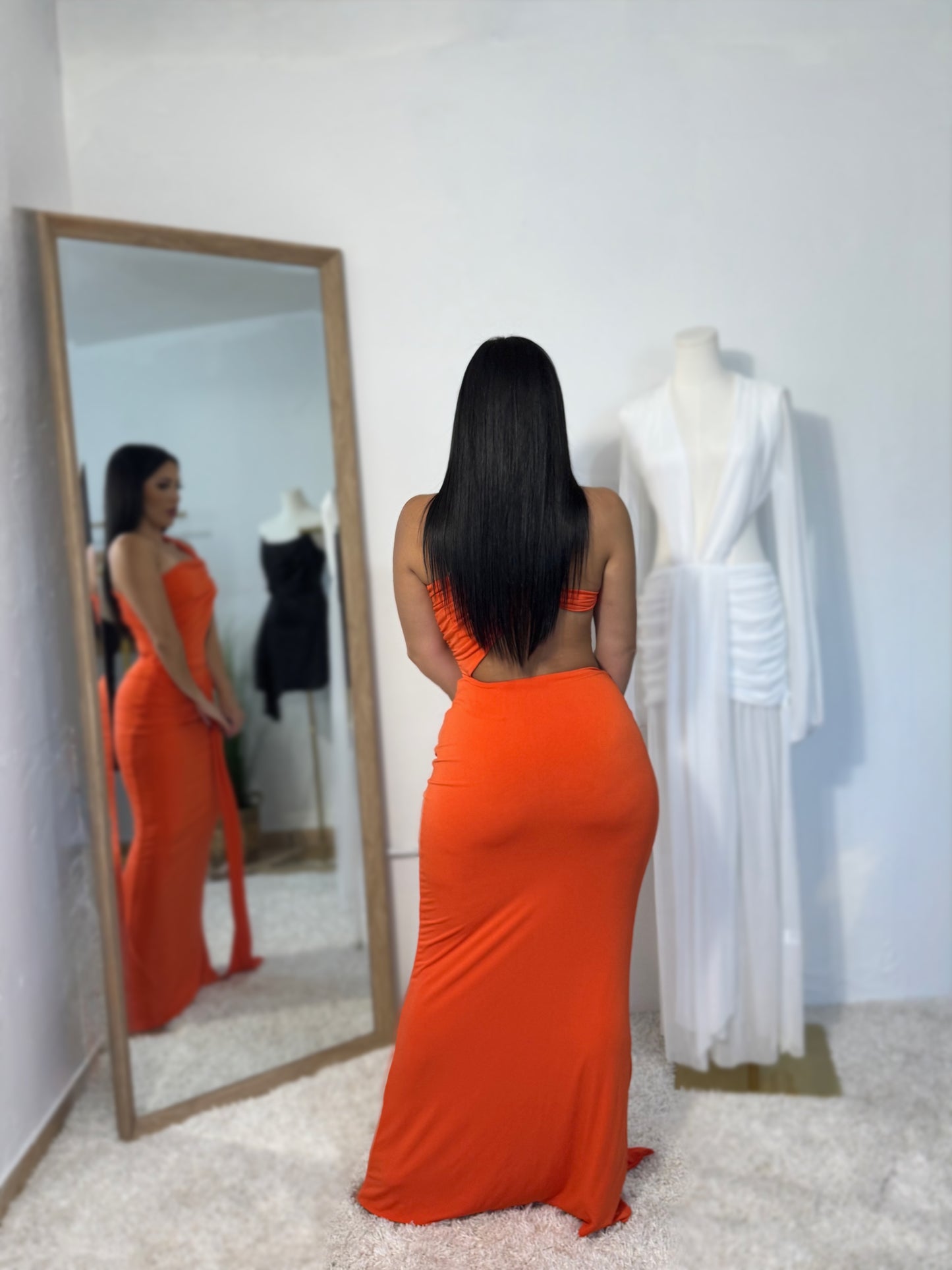 Orange Maxi dress