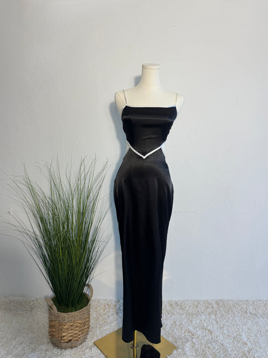 Black Satin Dress